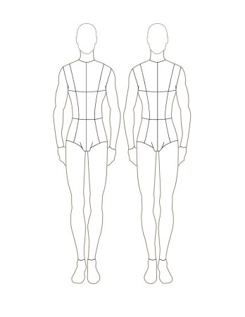 Силуэт для моделирования одежды