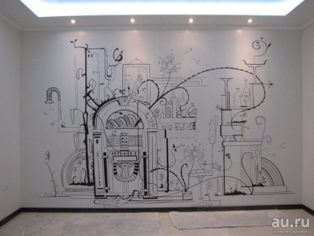 Рисунок на стене своими руками