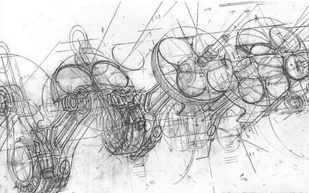 Этапы построения технического рисунка