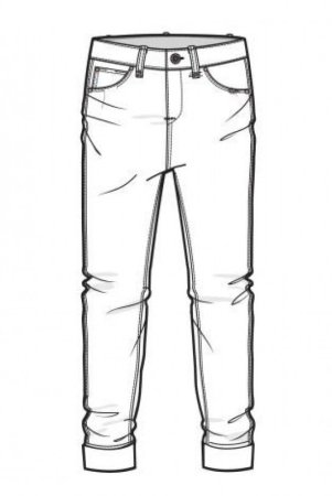 Джинсы раскраска