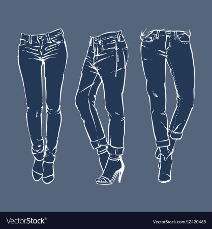 Рисование джинсов