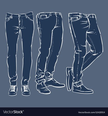 Ноги в джинсах референс