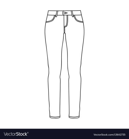 Джинсы раскраска