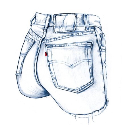 Эскиз джинс