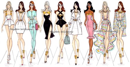 Эскиз модели для одежды