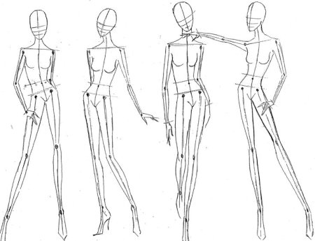 Модели для рисования одежды