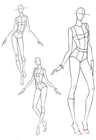 Фигура для эскизов одежды