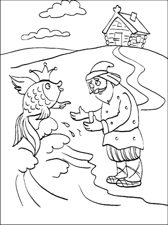 Рисунки детей к сказке о рыбаке и рыбке Пушкина