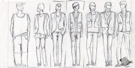 Эскизы мужской одежды дизайнеров
