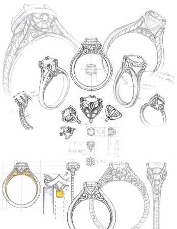 Зарисовки ювелирных украшений