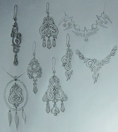 Серьги эскиз