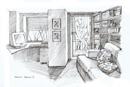 Комната подростка скетч