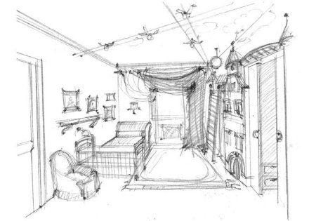 Эскиз детской комнаты