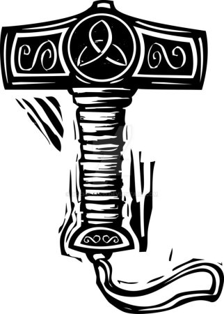 Thor Hammer Mjolnir vector