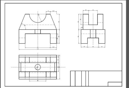 Начертательная геометрия вид сверху вид сбоку чертеж
