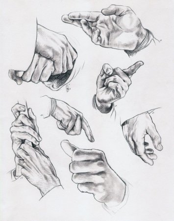 Зарисовки кистей