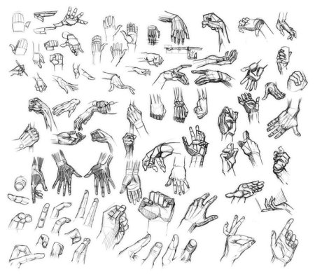 Кисти рук скетч
