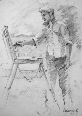 Пленэрные зарисовки людей