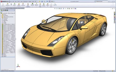 Самолет в Солид Воркс