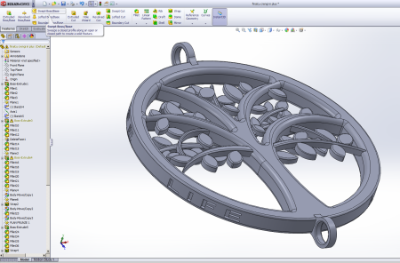 Солид Воркс корпус корабля