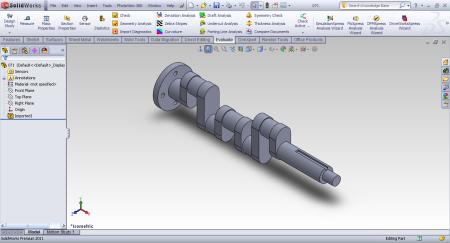 Чертеж детали в Солид Воркс