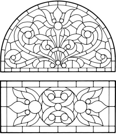 Орнамент Софии Киевской витраж