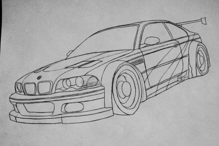 Раскраски BMW m3 e46 GTR