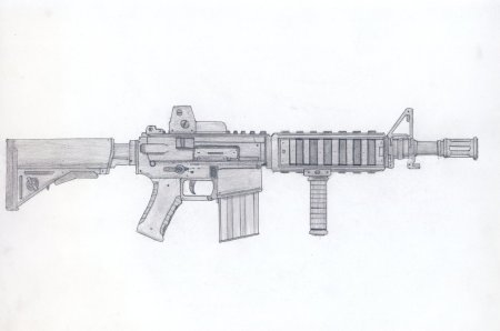 Штурмовая винтовка м4 чертеж