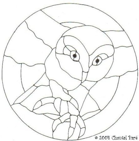 Витражный трафарет для детей