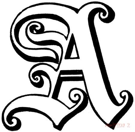 Буквы с узорами