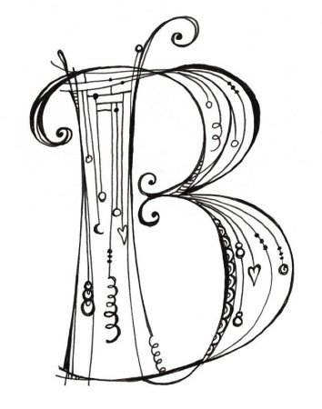 Красивые буквы карандашом