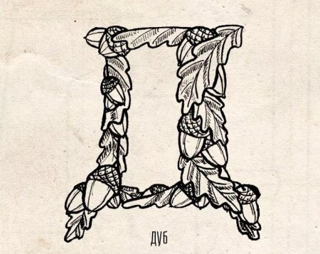 Буквица Славянская д