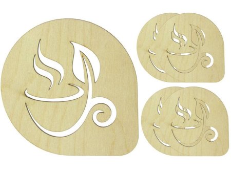 Подставка для кружки из фанеры