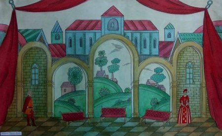 Аленький цветочек Сценография