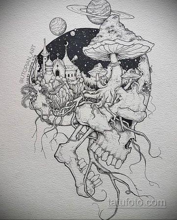 Тату психоделика