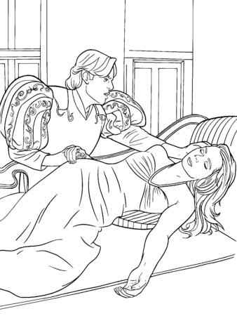 Рисунок Ромео и Джульетта легкие