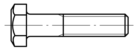 7798-70 Болт м14х1,5 чертеж