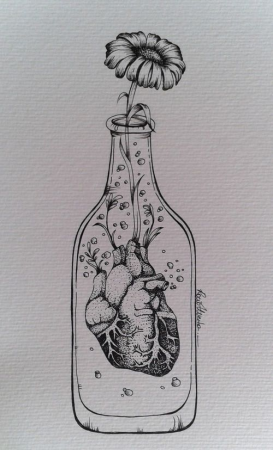 Бутылка эскиз