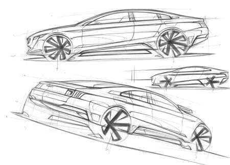 Дизайнерские автомобильные чертежи