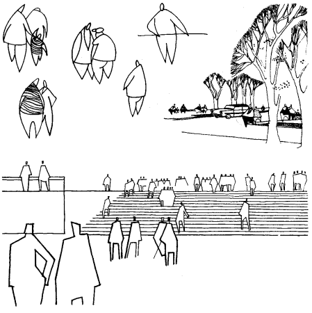 Антураж и стаффаж в архитектурной графике