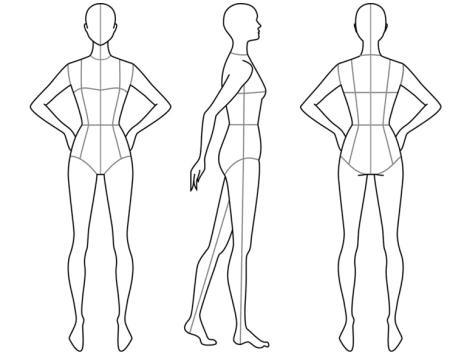 Фигура для рисования одежды