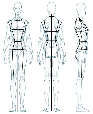 Эскиз женской фигуры