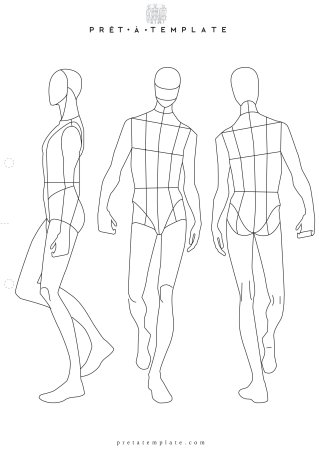 Фигура для эскизов одежды