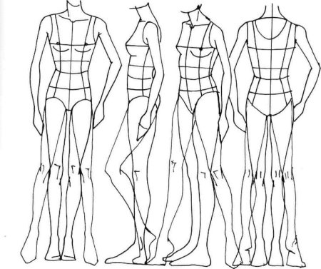 Фигура для рисования одежды