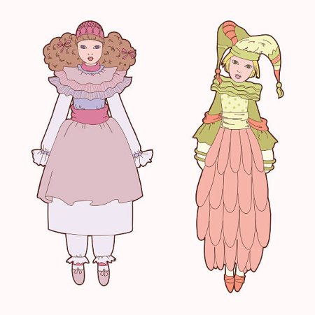 Эскиз куклы для театра