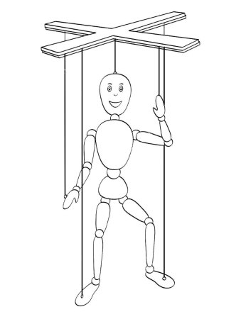 Марионетка рисунок