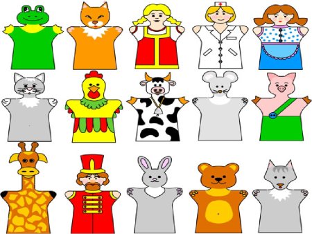 Кукольный театр пальчиковые куклы бибабо