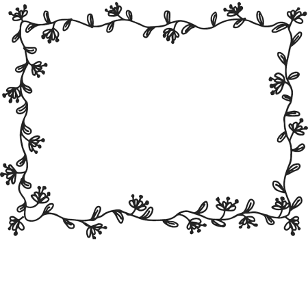 Рамка для текста черно-белая