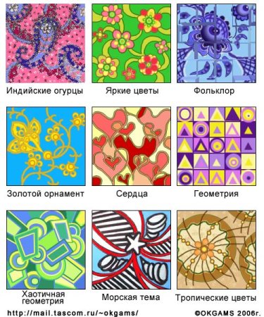 Название узоров на ткани