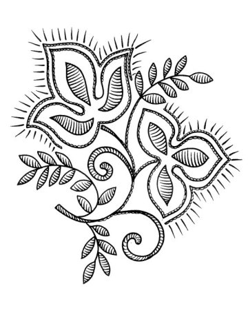 Растительные мотивы в орнаменте